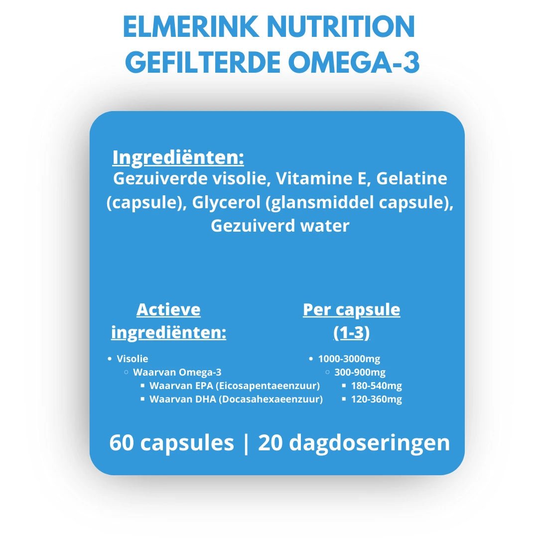 Gefilterde Omega - 3 - Elmerink Nutrition
