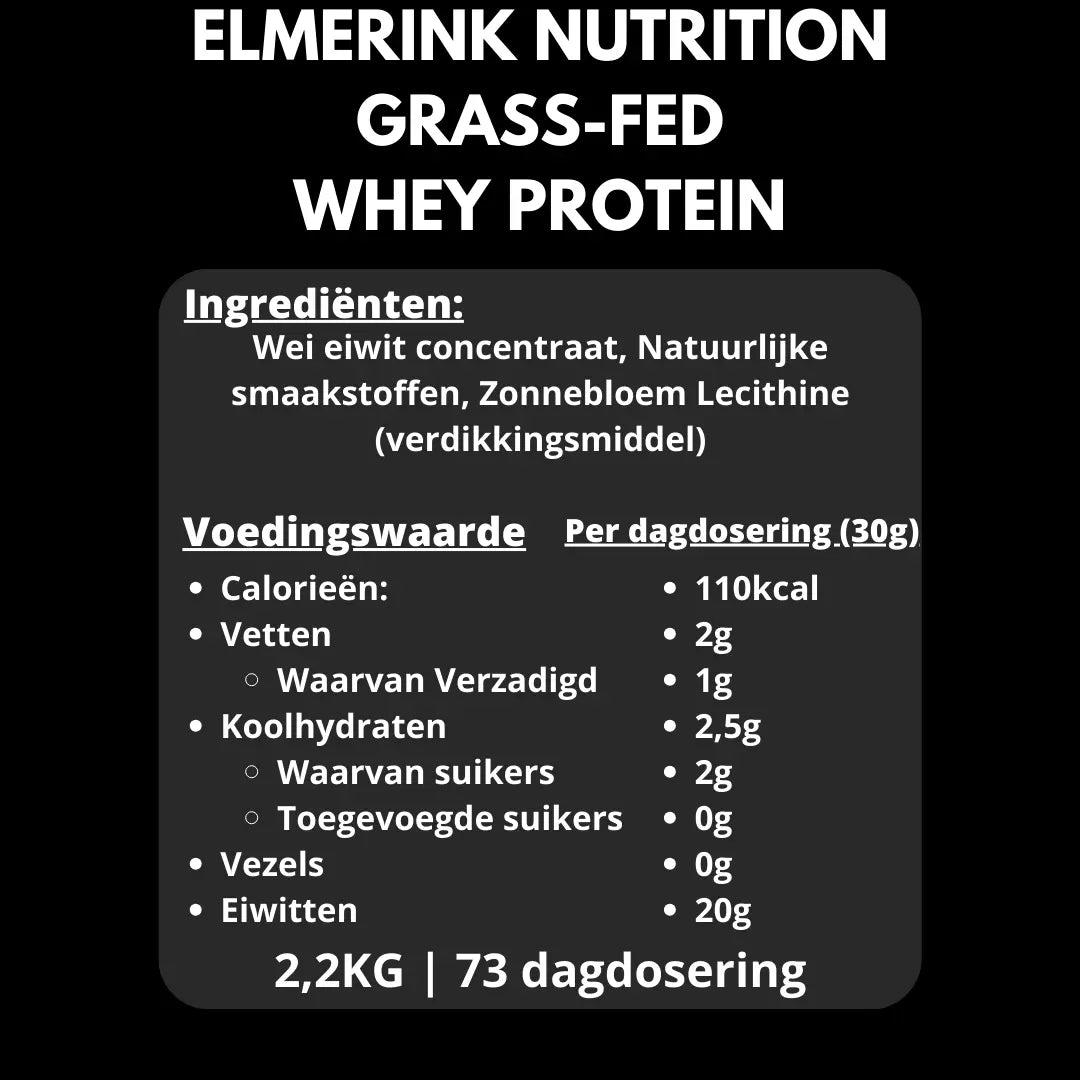 Grass-Fed Whey Protein - 2,2kg.