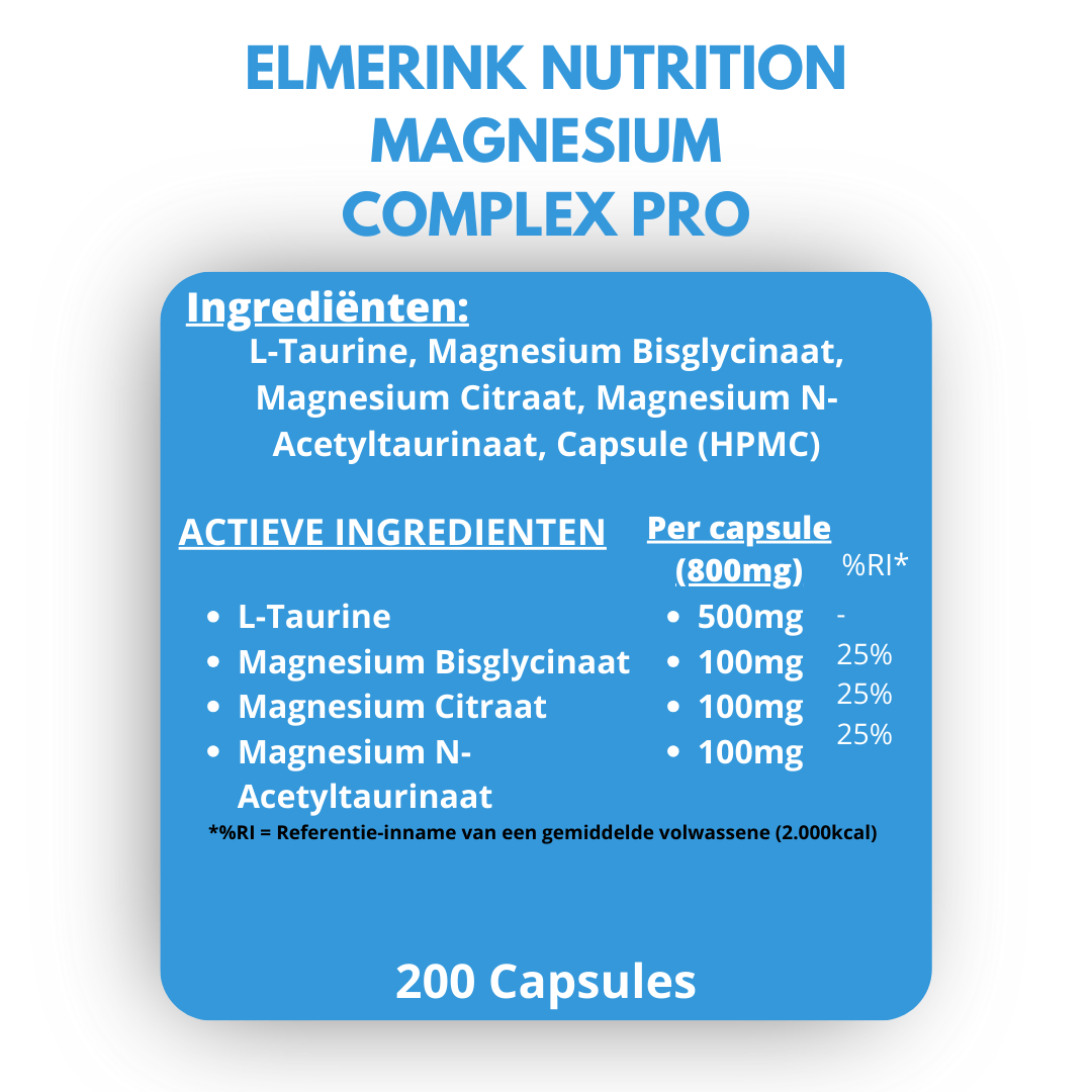 Magnesium Complex Pro - 200 Caps.