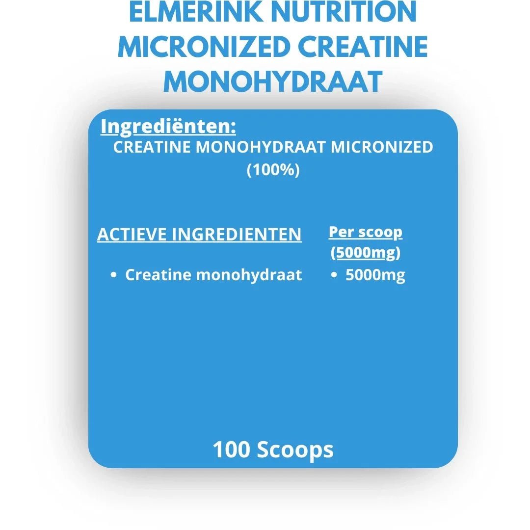 Micronized Creatine Monohydraat - 500 Gram.