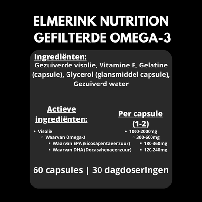 2 Potjes Gefilterde Omega-3 - Elmerink Nutrition