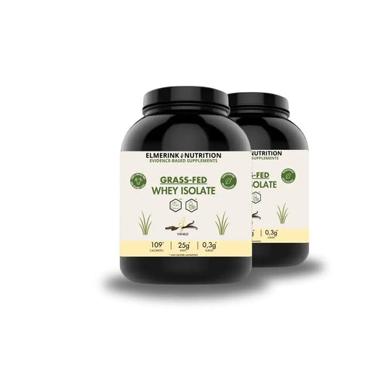 Grass - Fed Whey Isolate - Zoetstofvrij - 1,8kg - Elmerink Nutrition