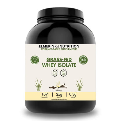 Grass-Fed Whey Isolate - Zoetstofvrij - 2,2 kg - Elmerink Nutrition