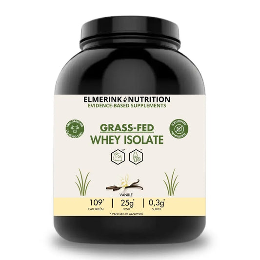 Grass-Fed Whey Isolate - Zoetstofvrij - 2,2 kg - Elmerink Nutrition