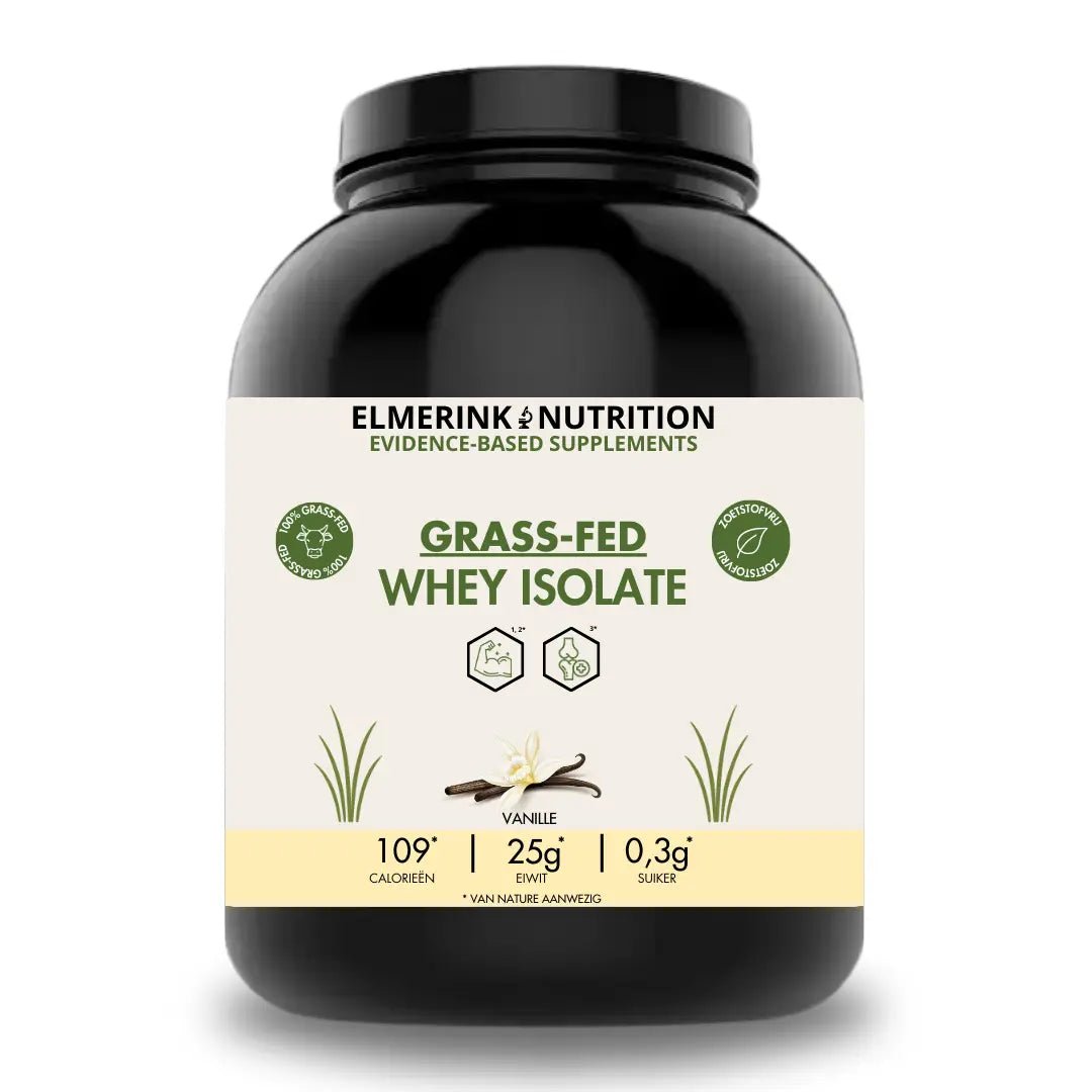 Grass - Fed Whey Isolate - Zoetstofvrij - 2,2kg - Elmerink Nutrition